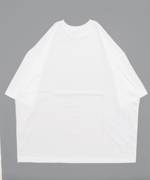 WHITELAND（ホワイトランド）の「WHITELAND/ホワイトランド/BIG TEE/ビッグTシャツ（Tシャツ/カットソー・メンズ・ホワイト/ネイビー・F）」の3枚目の写真