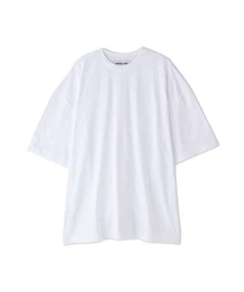 WHITELAND（ホワイトランド）の「WHITELAND/ホワイトランド/BIG TEE/ビッグTシャツ（Tシャツ/カットソー・メンズ・ホワイト/ネイビー・F）」の6枚目の写真