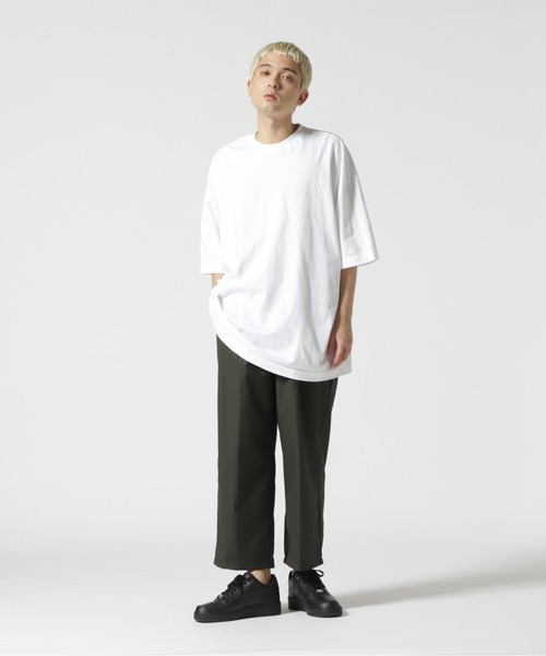 WHITELAND（ホワイトランド）の「WHITELAND/ホワイトランド/BIG TEE/ビッグTシャツ（Tシャツ/カットソー・メンズ・ホワイト/ネイビー・F）」の5枚目の写真