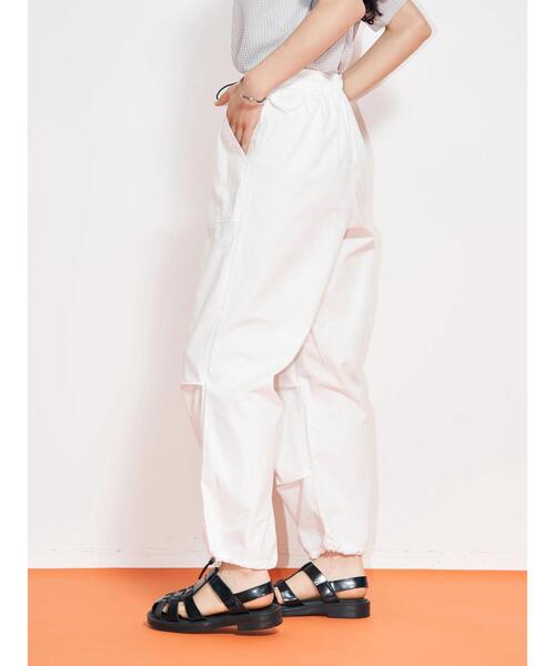 koe（コエ）の「ベーカーイージーパンツ＊（カーゴパンツ・レディース・ピンク/ブラック/オフホワイト・M）」の18枚目の写真