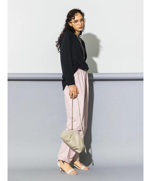koe（コエ）の「ベーカーイージーパンツ＊（カーゴパンツ・レディース・ピンク/ブラック/オフホワイト・M）」の22枚目の写真