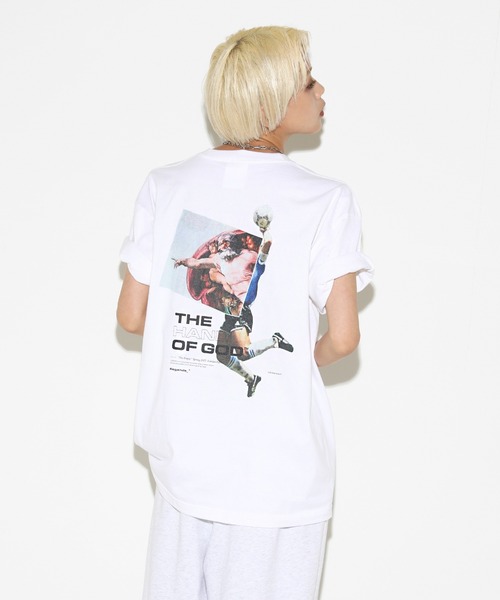 LEGENDA（レジェンダ）の「レジェンダ MUSEUM THE HAND OF GOD Tシャツ / LEGENDA MUSEUM THE HAND OF GOD T-Shirt（Tシャツ/カットソー・メンズ・ブラック/ホワイト・FREE）」の4枚目の写真