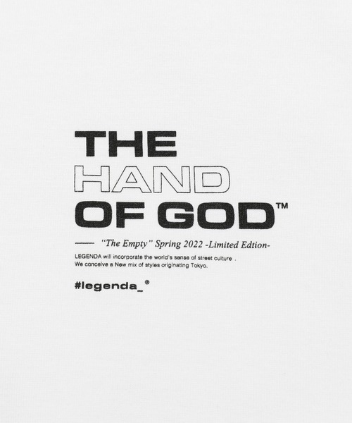 LEGENDA（レジェンダ）の「レジェンダ MUSEUM THE HAND OF GOD Tシャツ / LEGENDA MUSEUM THE HAND OF GOD T-Shirt（Tシャツ/カットソー・メンズ・ブラック/ホワイト・FREE）」の10枚目の写真