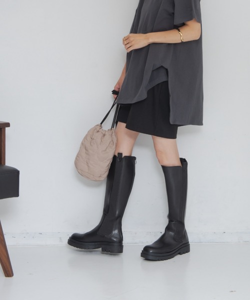 Shelly island（シェリーアイランド）の「【足をすっきり魅せる程よい丈感】ショートパンツ（その他パンツ・レディース・ブラック/ブラウン/その他・M）」の4枚目の写真