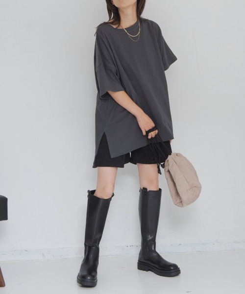 Shelly island（シェリーアイランド）の「【足をすっきり魅せる程よい丈感】ショートパンツ（その他パンツ・レディース・ブラック/ブラウン/その他・M）」の5枚目の写真