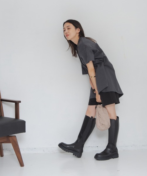 Shelly island（シェリーアイランド）の「【足をすっきり魅せる程よい丈感】ショートパンツ（その他パンツ・レディース・ブラック/ブラウン/その他・M）」の6枚目の写真