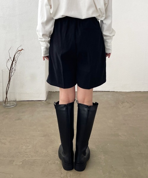 Shelly island（シェリーアイランド）の「【足をすっきり魅せる程よい丈感】ショートパンツ（その他パンツ・レディース・ブラック/ブラウン/その他・M）」の9枚目の写真