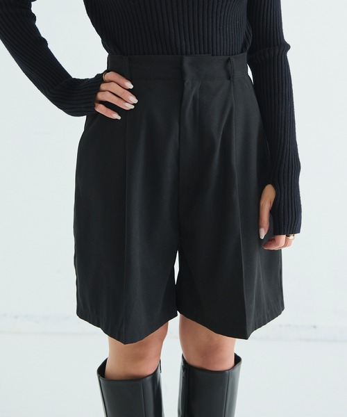 Shelly island（シェリーアイランド）の「【足をすっきり魅せる程よい丈感】ショートパンツ（その他パンツ・レディース・ブラック/ブラウン/その他・M）」の21枚目の写真