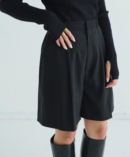 Shelly island（シェリーアイランド）の「【足をすっきり魅せる程よい丈感】ショートパンツ（その他パンツ・レディース・ブラック/ブラウン/その他・M）」の22枚目の写真