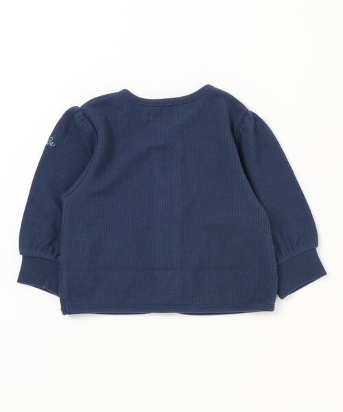 BeBe(ベベ)の「BeBe/ニット コール カーディガン ベビー (80~90cm)(カーディガン/ボレロ・キッズ・ネイビー・80/90)」の2枚目の写真