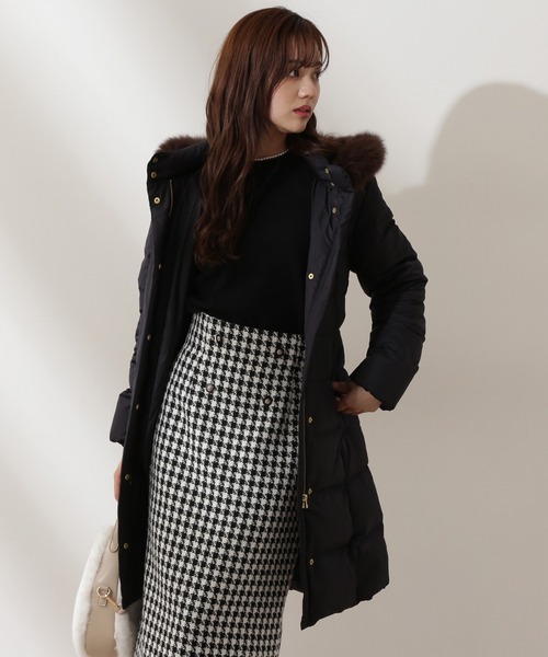 PROPORTION BODY DRESSING（プロポーションボディドレッシング）の「リボンベルト付きロングダウン / 1212252006（ダウンジャケット/コート・レディース・ネイビー/グレー/ブラック・X-SMALL/MEDIUM/SMALL）」の4枚目の写真