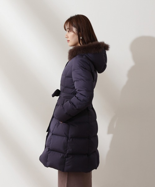 PROPORTION BODY DRESSING（プロポーションボディドレッシング）の「リボンベルト付きロングダウン / 1212252006（ダウンジャケット/コート・レディース・ネイビー/グレー/ブラック・X-SMALL/MEDIUM/SMALL）」の11枚目の写真