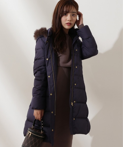 PROPORTION BODY DRESSING（プロポーションボディドレッシング）の「リボンベルト付きロングダウン / 1212252006（ダウンジャケット/コート・レディース・ネイビー/グレー/ブラック・X-SMALL/MEDIUM/SMALL）」の13枚目の写真