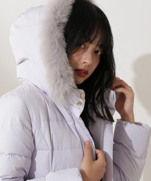 PROPORTION BODY DRESSING（プロポーションボディドレッシング）の「リボンベルト付きロングダウン / 1212252006（ダウンジャケット/コート・レディース・ネイビー/グレー/ブラック・X-SMALL/MEDIUM/SMALL）」の7枚目の写真