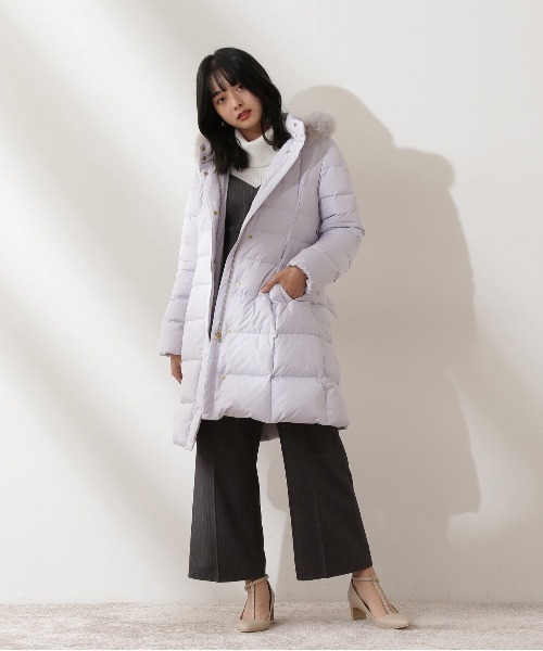 PROPORTION BODY DRESSING（プロポーションボディドレッシング）の「リボンベルト付きロングダウン / 1212252006（ダウンジャケット/コート・レディース・ネイビー/グレー/ブラック・X-SMALL/MEDIUM/SMALL）」の9枚目の写真