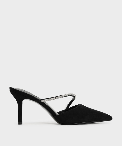 CHARLES & KEITH（チャールズ & キース）の「ジェムエンクラスト スティレットミュール（パンプス・レディース・ブラック/オフホワイト/ライトベージュ・22.5cm/23cm/23.5cm/24.5cm/25cm/25.5cm/22cm）」の3枚目の写真