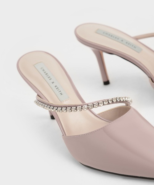 CHARLES & KEITH（チャールズ & キース）の「ジェムエンクラスト スティレットミュール（パンプス・レディース・ブラック/オフホワイト/ライトベージュ・22.5cm/23cm/23.5cm/24.5cm/25cm/25.5cm/22cm）」の17枚目の写真