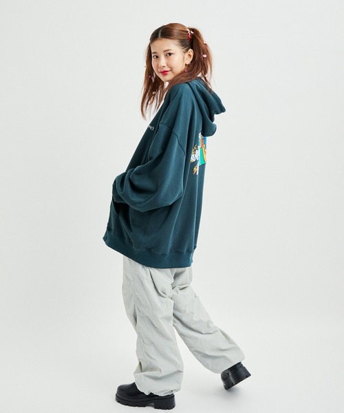 JUNRED(ジュンレッド)の「サンレモ×JUNRed / バルーンスリーブプルオーバーパーカー(パーカー・メンズ・グレー/グリーン・S/M/L)」の3枚目の写真