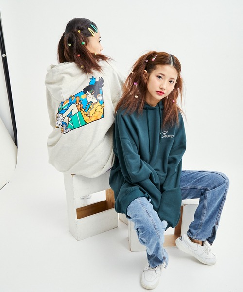 JUNRED(ジュンレッド)の「サンレモ×JUNRed / バルーンスリーブプルオーバーパーカー(パーカー・メンズ・グレー/グリーン・S/M/L)」の8枚目の写真