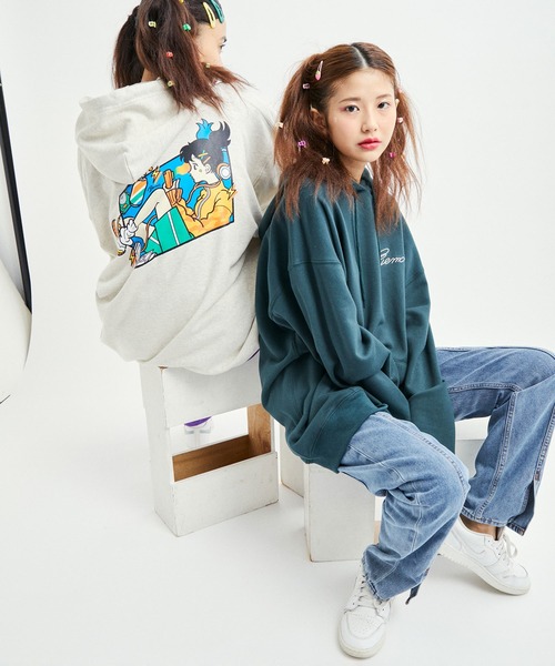 JUNRED(ジュンレッド)の「サンレモ×JUNRed / バルーンスリーブプルオーバーパーカー(パーカー・メンズ・グレー/グリーン・S/M/L)」の9枚目の写真
