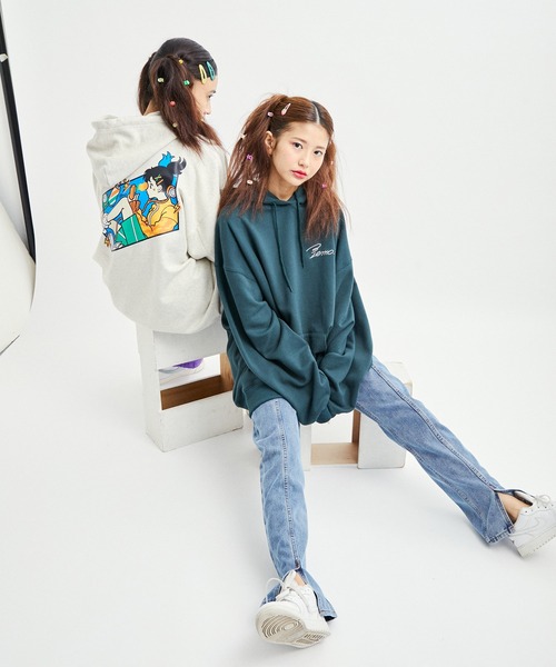 JUNRED(ジュンレッド)の「サンレモ×JUNRed / バルーンスリーブプルオーバーパーカー(パーカー・メンズ・グレー/グリーン・S/M/L)」の10枚目の写真