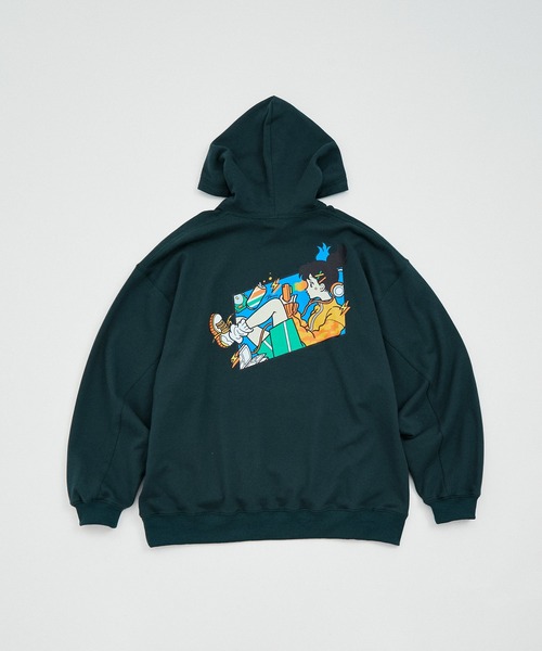 JUNRED(ジュンレッド)の「サンレモ×JUNRed / バルーンスリーブプルオーバーパーカー(パーカー・メンズ・グレー/グリーン・S/M/L)」の12枚目の写真