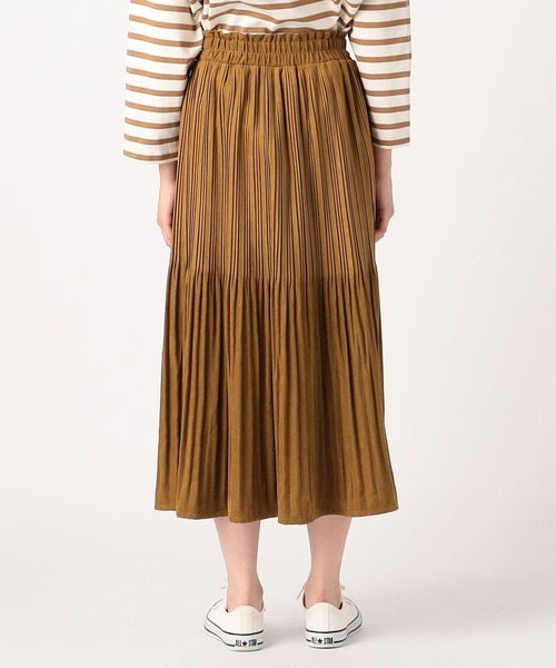 Grand PARK（グランドパーク）の「極細　ミジンコールスカート（スカート・レディース・ネイビー/グレー/カーキ/オレンジ/マスタード・FREE）」の7枚目の写真