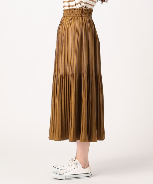 Grand PARK（グランドパーク）の「極細　ミジンコールスカート（スカート・レディース・ネイビー/グレー/カーキ/オレンジ/マスタード・FREE）」の8枚目の写真