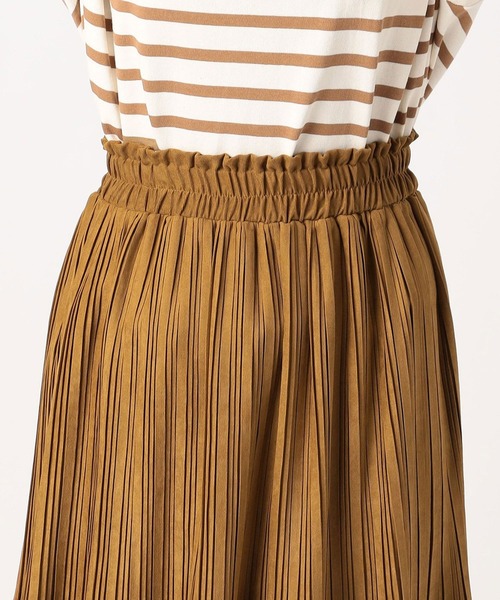 Grand PARK（グランドパーク）の「極細　ミジンコールスカート（スカート・レディース・ネイビー/グレー/カーキ/オレンジ/マスタード・FREE）」の9枚目の写真