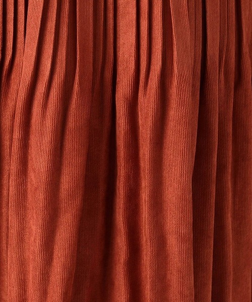 Grand PARK（グランドパーク）の「極細　ミジンコールスカート（スカート・レディース・ネイビー/グレー/カーキ/オレンジ/マスタード・FREE）」の12枚目の写真