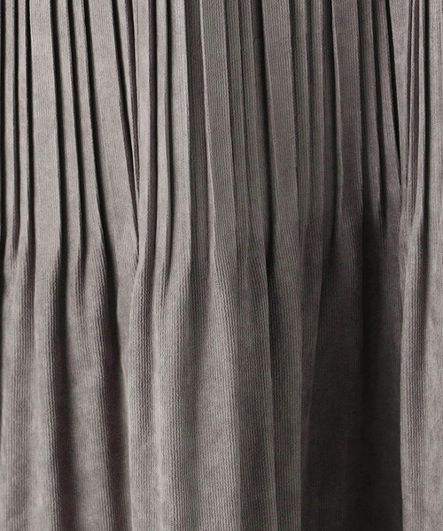 Grand PARK（グランドパーク）の「極細　ミジンコールスカート（スカート・レディース・ネイビー/グレー/カーキ/オレンジ/マスタード・FREE）」の13枚目の写真