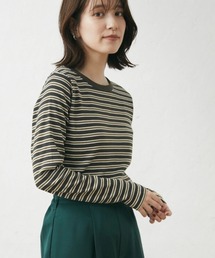 Green　Parks | マルチボーダーリブプルオーバー(Tシャツ/カットソー)