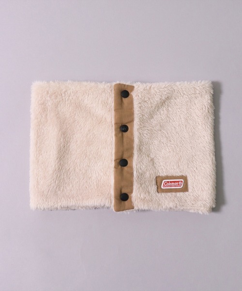 COLEMAN（コールマン）の「(LF)【Coleman】フロント ボタン ボア ネックウォーマー（ネックウォーマー/スヌード・レディース・ベージュ/カモフラージュ/ブラック/ネイビー/カーキ・ONE SIZE）」の13枚目の写真