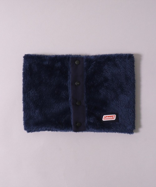 COLEMAN（コールマン）の「(LF)【Coleman】フロント ボタン ボア ネックウォーマー（ネックウォーマー/スヌード・レディース・ベージュ/カモフラージュ/ブラック/ネイビー/カーキ・ONE SIZE）」の14枚目の写真