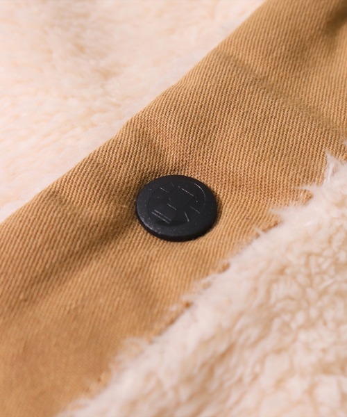 COLEMAN（コールマン）の「(LF)【Coleman】フロント ボタン ボア ネックウォーマー（ネックウォーマー/スヌード・レディース・ベージュ/カモフラージュ/ブラック/ネイビー/カーキ・ONE SIZE）」の17枚目の写真