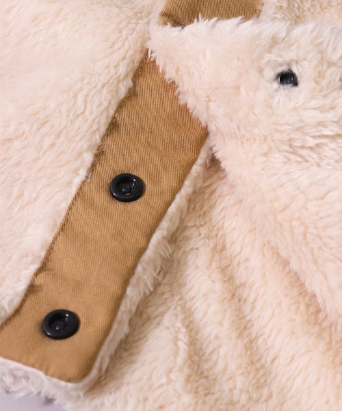 COLEMAN（コールマン）の「(LF)【Coleman】フロント ボタン ボア ネックウォーマー（ネックウォーマー/スヌード・レディース・ベージュ/カモフラージュ/ブラック/ネイビー/カーキ・ONE SIZE）」の18枚目の写真