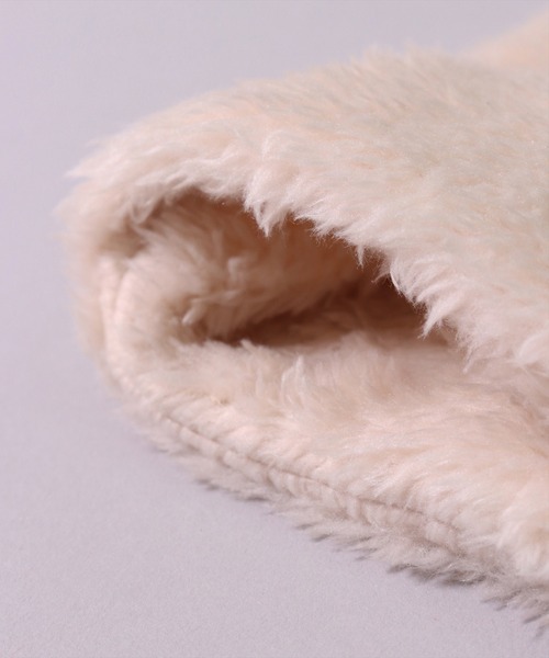 COLEMAN（コールマン）の「(LF)【Coleman】フロント ボタン ボア ネックウォーマー（ネックウォーマー/スヌード・レディース・ベージュ/カモフラージュ/ブラック/ネイビー/カーキ・ONE SIZE）」の19枚目の写真