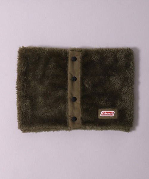 COLEMAN（コールマン）の「(LF)【Coleman】フロント ボタン ボア ネックウォーマー（ネックウォーマー/スヌード・レディース・ベージュ/カモフラージュ/ブラック/ネイビー/カーキ・ONE SIZE）」の11枚目の写真