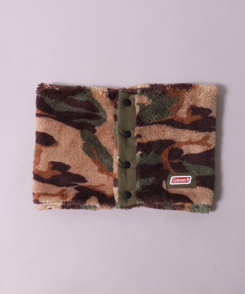 COLEMAN（コールマン）の「(LF)【Coleman】フロント ボタン ボア ネックウォーマー（ネックウォーマー/スヌード・レディース・ベージュ/カモフラージュ/ブラック/ネイビー/カーキ・ONE SIZE）」の20枚目の写真