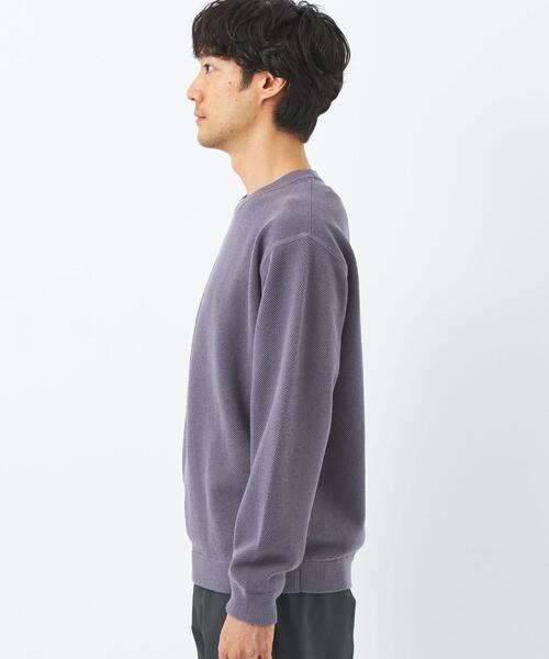 green label relaxing美品 メランジニットL コットン　伸縮性 green label relaxing（グリーンレーベルリラクシング）の