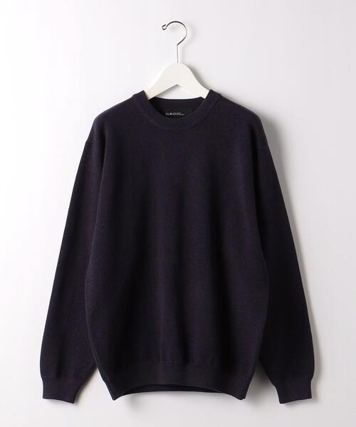 green label relaxing美品 メランジニットL コットン　伸縮性 green label relaxing（グリーンレーベルリラクシング）の