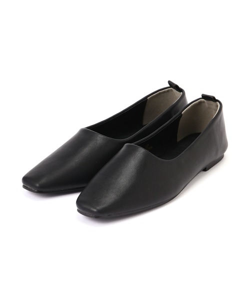 N.（N. Natural Beauty Basic）（エヌエヌナチュラルビューティーベーシック）の「アンクルチェーンストラップフラットパンプス（パンプス・レディース・ブラック/ベージュ・LARGE/MEDIUM）」の17枚目の写真