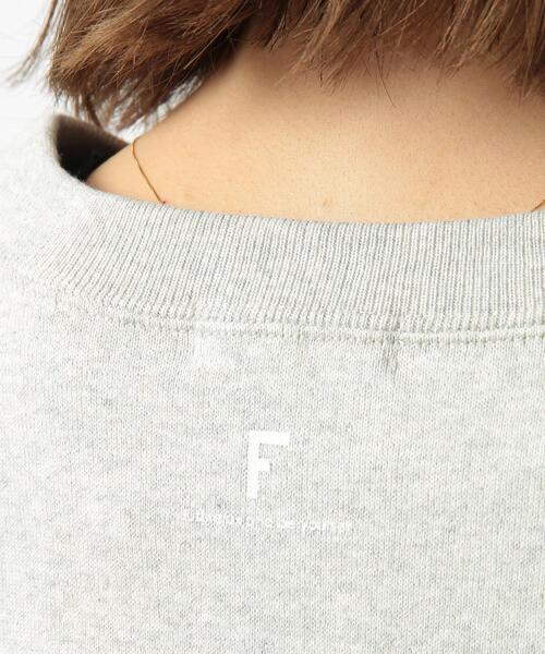 FEELING MADE（フィーリングメイド）の「FEELING MADE ヘビー裏毛 ショートワイド 袖ボリュームプルオーバー（スウェット・レディース・ライトグレー/ブラック/オフホワイト・FREE）」の13枚目の写真