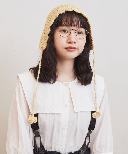 fig Ｌondon（フィグロンドン）の「beagle HT（ニットキャップ/ビーニー・レディース・サックスブルー/キナリ/ベージュ・FREE）」の3枚目の写真