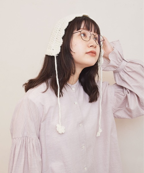 fig Ｌondon（フィグロンドン）の「beagle HT（ニットキャップ/ビーニー・レディース・サックスブルー/キナリ/ベージュ・FREE）」の8枚目の写真