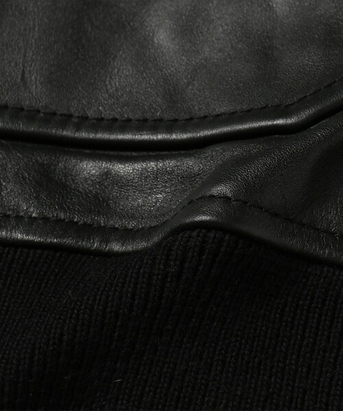 BEAMS PLUS（ビームスプラス）の「BEAMS PLUS / ミリタリー レザー ブルゾン（ブルゾン・メンズ・ブラック/ダークブラウン・SMALL/MEDIUM/LARGE/X-LARGE）」の14枚目の写真