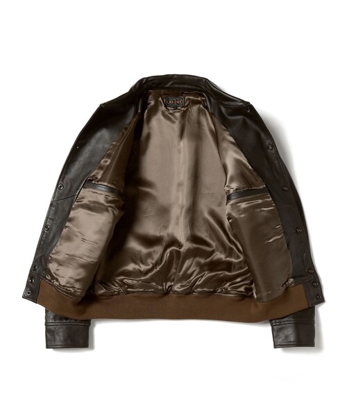 BEAMS PLUS（ビームスプラス）の「BEAMS PLUS / ミリタリー レザー ブルゾン（ブルゾン・メンズ・ブラック/ダークブラウン・SMALL/MEDIUM/LARGE/X-LARGE）」の18枚目の写真
