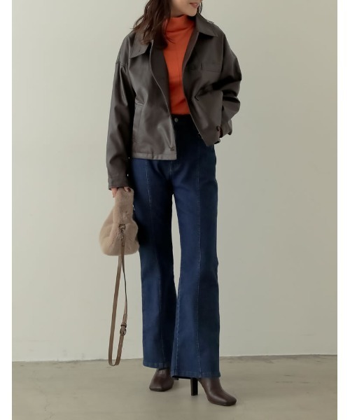 Re:EDIT（リエディ）の「[2023A/W COLLECTION]フェイクファーハンドバッグ（ハンドバッグ・レディース・ブラック/ベージュ/グリーン/モカ・FREE）」の10枚目の写真
