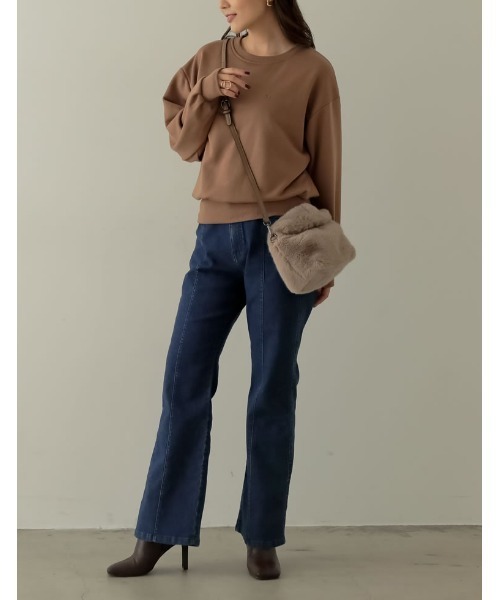 Re:EDIT（リエディ）の「[2023A/W COLLECTION]フェイクファーハンドバッグ（ハンドバッグ・レディース・ブラック/ベージュ/グリーン/モカ・FREE）」の13枚目の写真