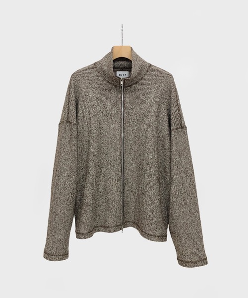 KIIT(キート)の「KIIT キート / FULL ZIP HIGH NECK TOPS フルジップハイネックトップス トレーナー(セットアップ) / KIO-T97-005(スウェット・メンズ・ブラウン・1/2/3)」の1枚目の写真